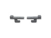 Set di 2 chiusure grigie per coperchio valigetta grigia 60x40cm